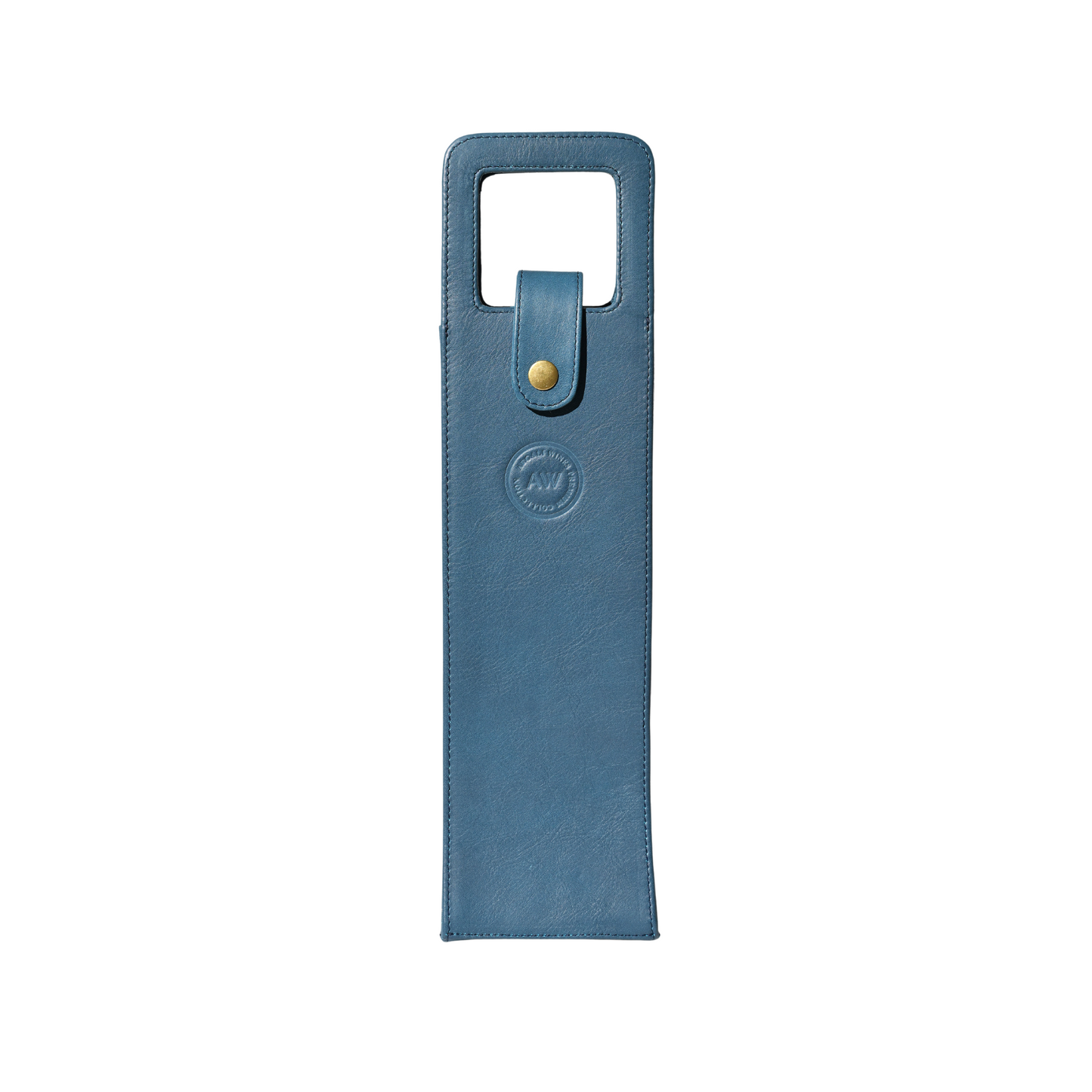 SINGLE WINE BOTTLE TOTE IN BLUE