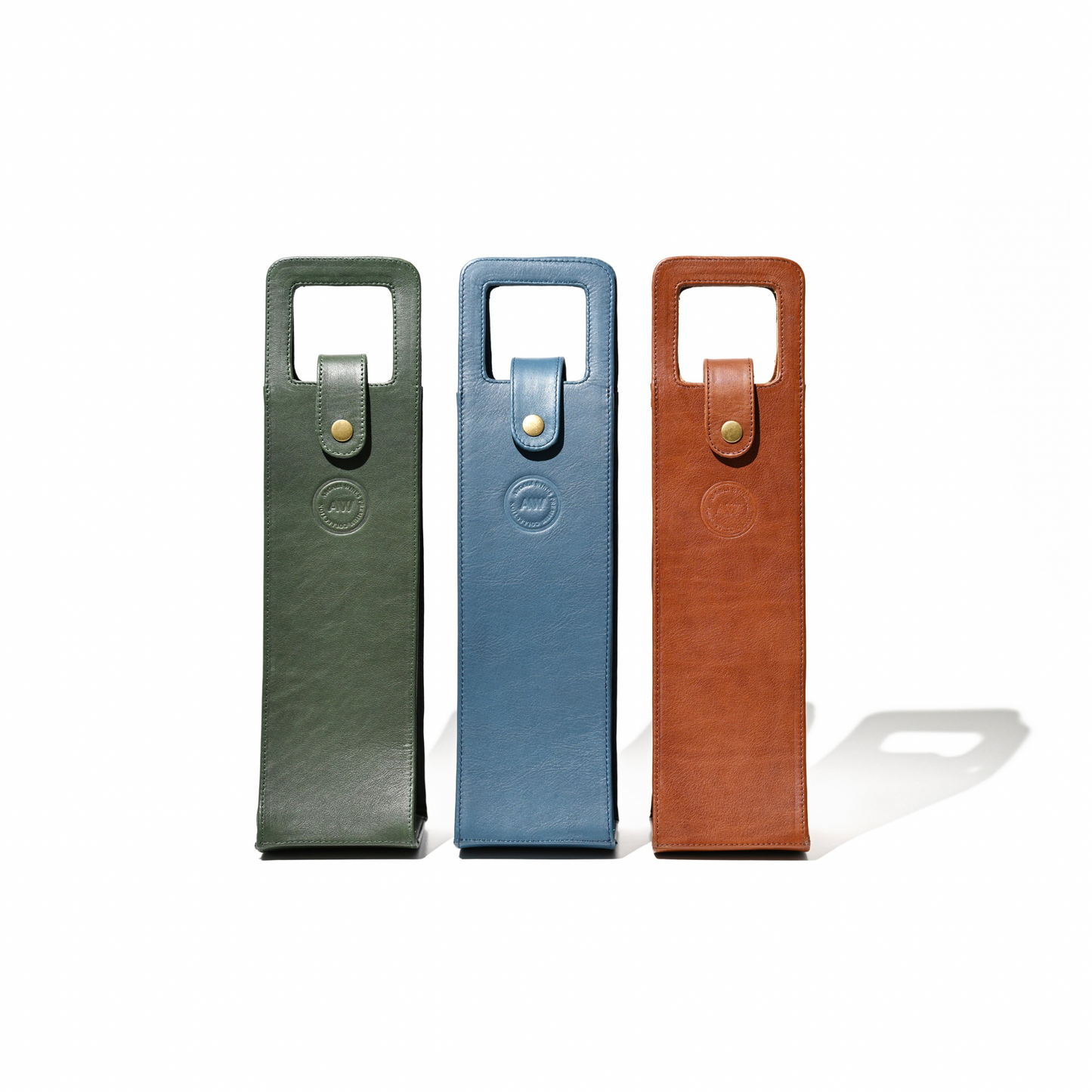 SINGLE WINE BOTTLE TOTE IN BLUE