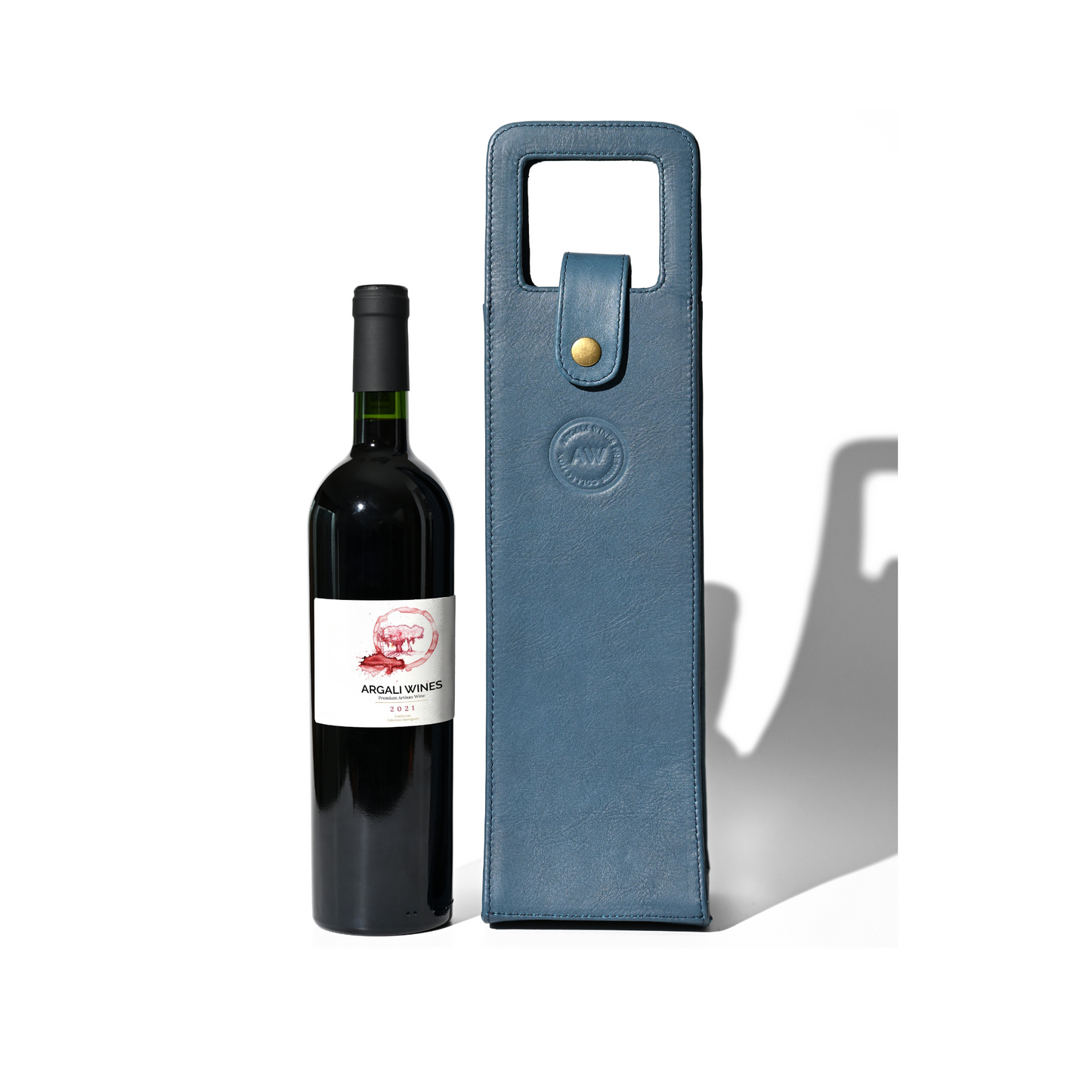 SINGLE WINE BOTTLE TOTE IN OLIVE