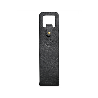 SINGLE WINE BOTTLE TOTE IN BLACK