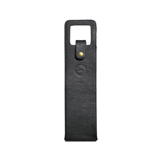 SINGLE WINE BOTTLE TOTE IN BLACK