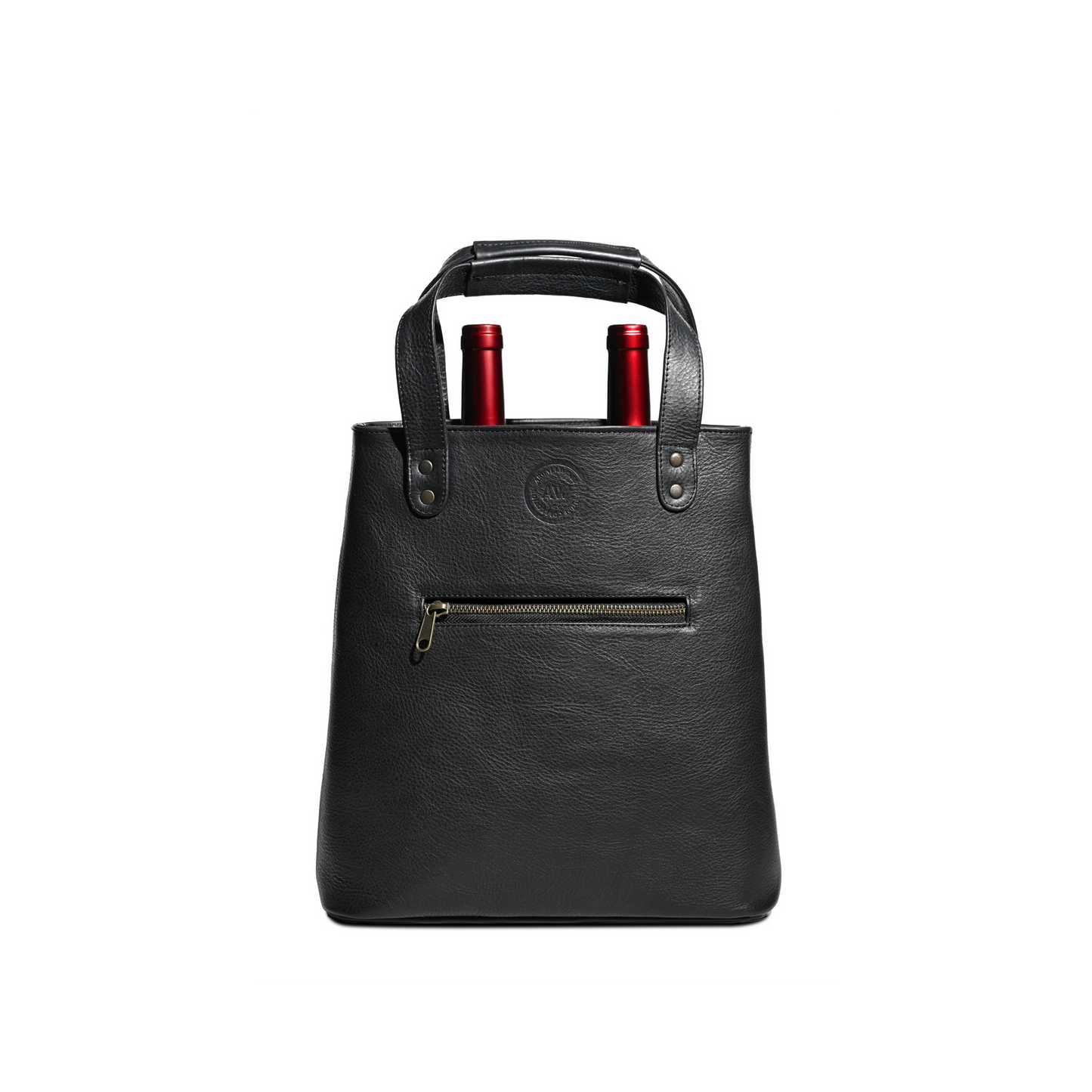 TWO WINE BOTTLE TOTE IN BLUE