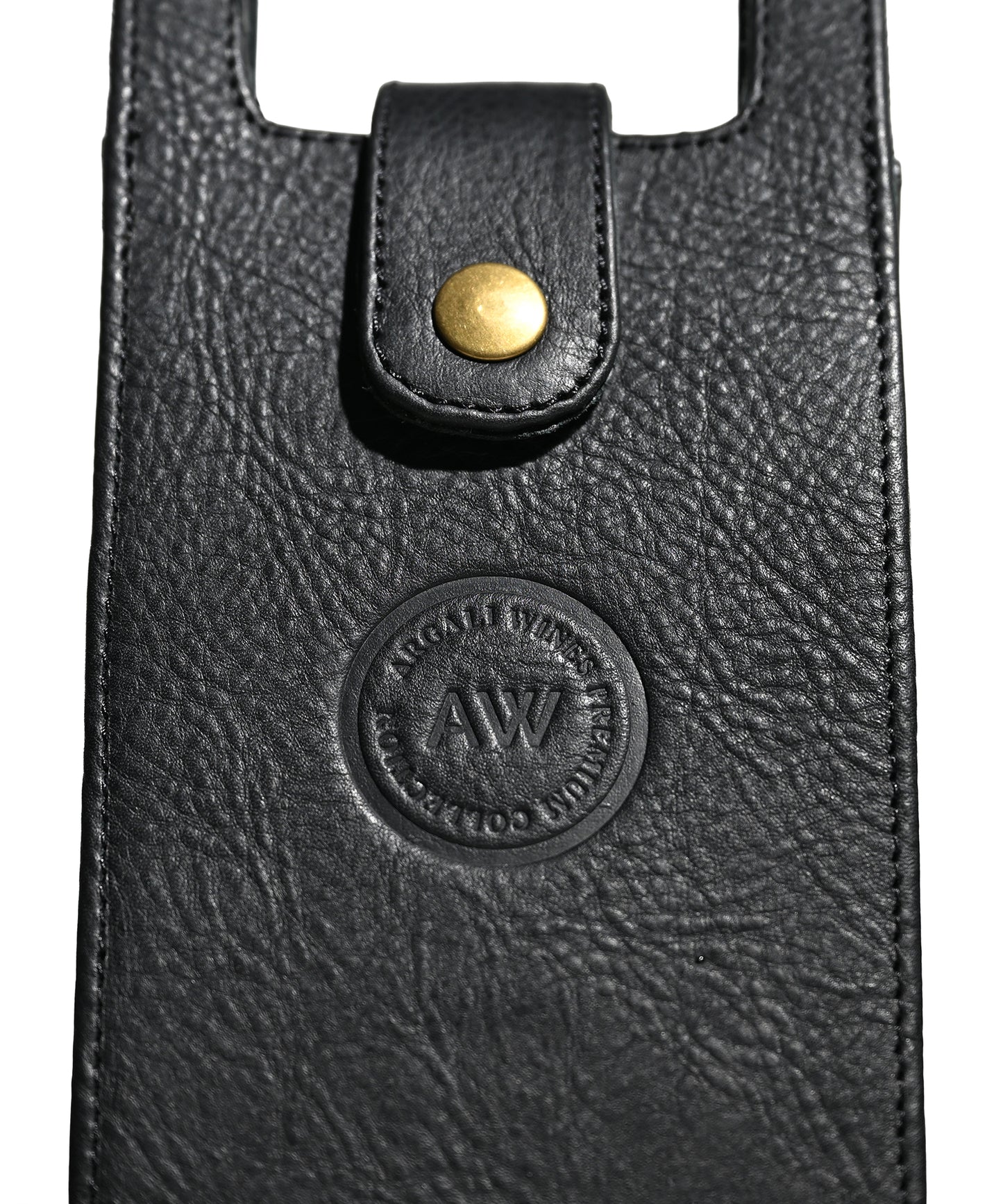 SINGLE WINE BOTTLE TOTE IN BROWN