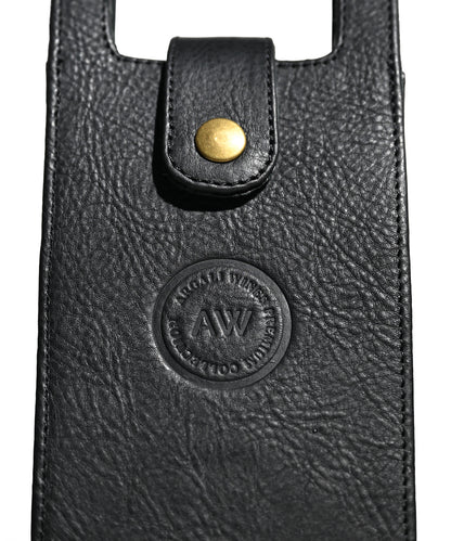 SINGLE WINE BOTTLE TOTE IN BROWN