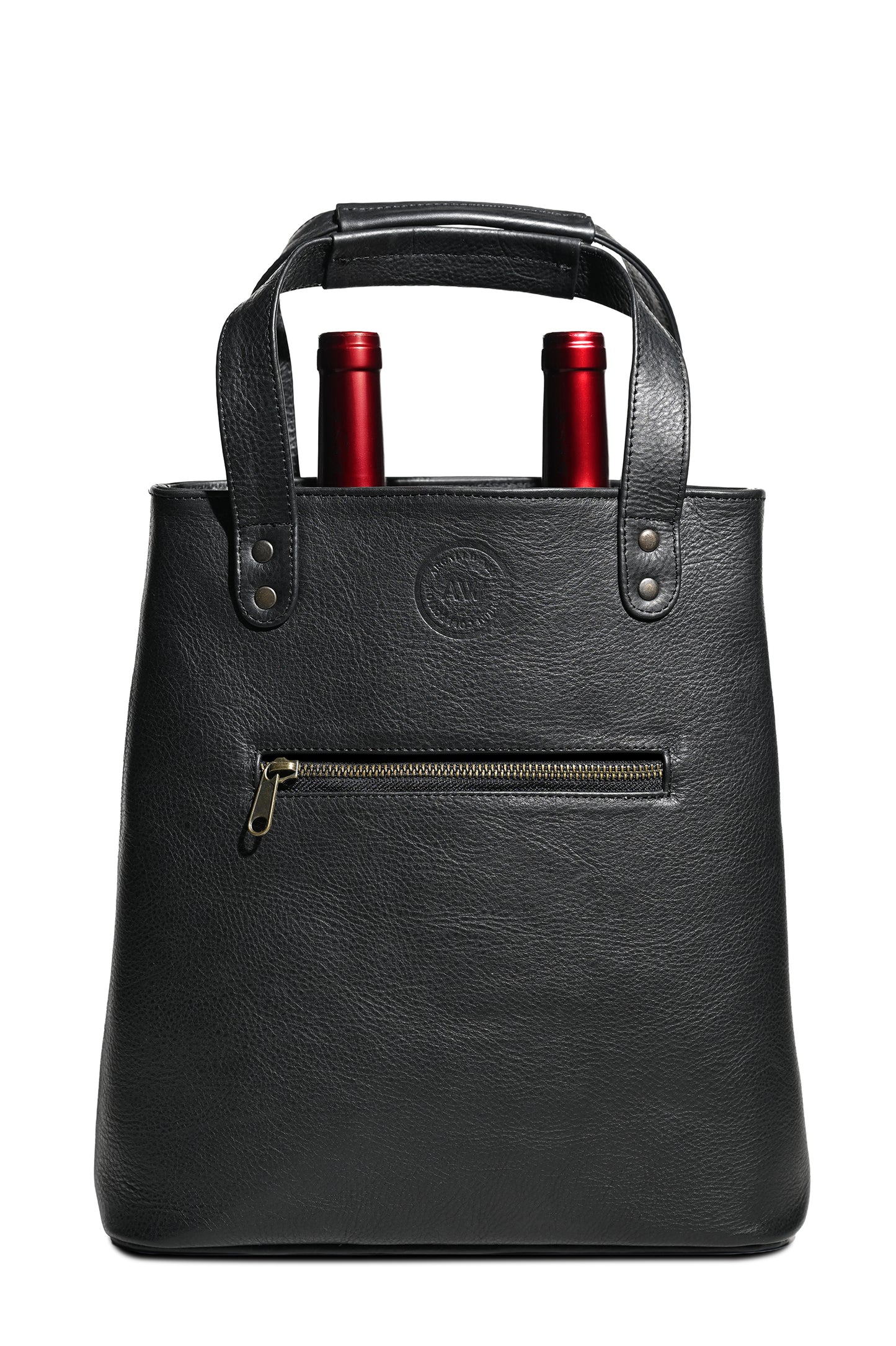 TWO WINE BOTTLE TOTE IN OLIVE