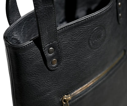 TWO WINE BOTTLE TOTE IN BROWN